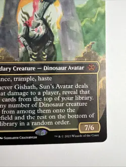 Gishath, Sun's Avatar (Borderless) The Lost Caverns of Ixalan Regular - Image 4