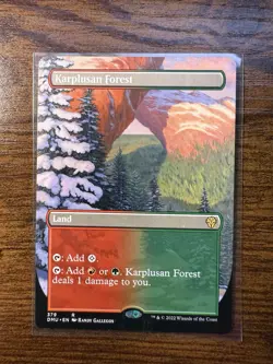 MTG - Dominaria United - Karplusan Forest Borderless Non-Foil Rare - 379 - NM! - Image 1