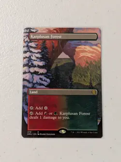 MTG Karplusan Forest (Borderless) Dominaria United NM - Image 1