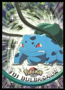 Pokemon Cards Bulbasaur #1 Topps Trading Cards Series 1 LP *2 - Image 1