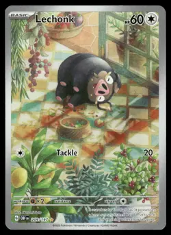 Pokemon Cards Lechonk 209/197 Obsidian Flames Illustration Rare NM - Image 1