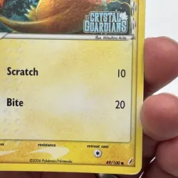 POKEMON Charmander Delta Species 49/100 Crystal Guardians Reverse Holo RARE - Image 5