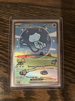 Pokemon Mew ex SV: Paldean Fates 232/091 Special Illustration Rare Full Art Holo - Image 1