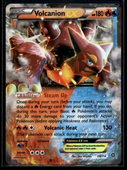 2016 Pokemon XY Steam Siege 26 Volcanion EX LP - Image 1