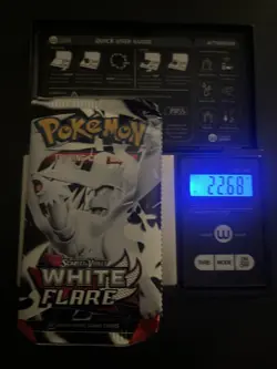 Heavy! 22.68g Pokemon TCG SV10.5 White Flare Booster Pack Sealed! - Image 1