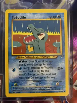 Pokemon TCG Totodile Neo Genesis 80/105 Unlimited Common Card - Image 1