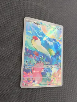 Wiglett 206/198 Scarlet & Violet Base Set Pokemon English Illustration Rare 2023 - Image 2