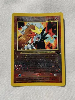 Entei #34 Black Star Reverse Holo Pokemon Card TCG - Image 1