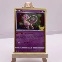 Mew 011/025 Celebrations Holo Rare 60 HP Basic Psyshot Pokemon TCG - Image 1