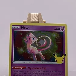 Mew 011/025 Celebrations Holo Rare 60 HP Basic Psyshot Pokemon TCG - Image 3