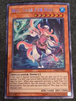 Yugioh Wiz, Sage Fur Hire DASA-EN022 Secret Rare NM - Image 1