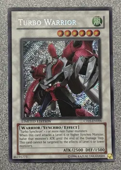 Turbo Warrior CT05-EN004 Secret Rare Limited Edition LP - Image 1