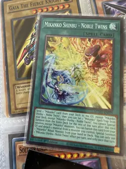 Yu-Gi-Oh Mikanko Shinbu Noble Twins Collector’s Rare + Uzuhime Manifested! - Image 2