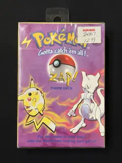 *FACTORY SEALED* 1999 Pokemon ZAP Theme Deck WOTC Vintage - Image 3