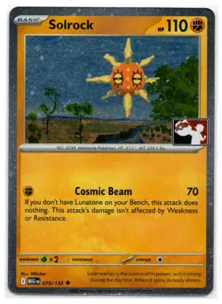 2025 Mega Evolution Series - Mega Evolution PRIZE PACK Solrock Uncommon #75 - Image 1