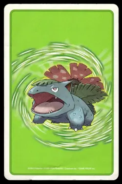 Eevee 4 of Clubs Venusaur Poker Deck Pokemon Japanese ~ HP Creased - Image 2