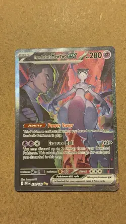 Pokemon TCG Team Rockets Mewtwo EX Special Illustration Destined Rivals - Image 1