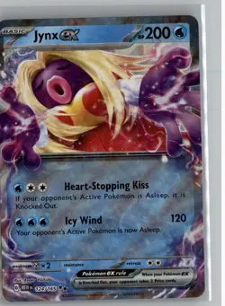 JYNX EX 124/165 DOUBLE RARE 151 POKEMON NM - Image 1