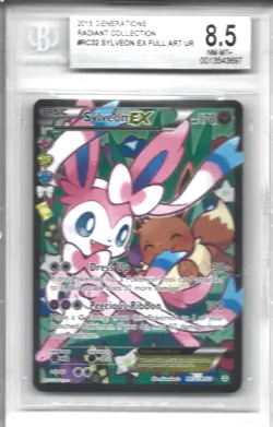 Pokemon Sylveon EX (Full Art) RC32 Generations: Radiant Collection Holo BGS 8.5 - Image 1