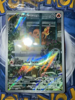 Charmander 044 Obsidian Flames Pokemon Center Stamp Promo Sealed PKC ETB - Image 1
