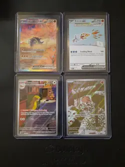 Pokemon TCG Lot of 4 (2× IRs & 2× SIRs) Near Mint Condition - Image 1