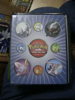 Pokemon 2008 4 Pocket Binder Diamond and pearl Darkrai and friends Discontinued - Image 1