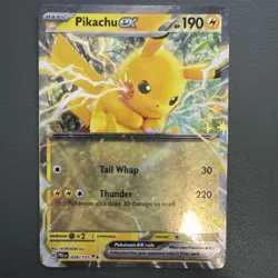 *Pikachu ex Prismatic Evolutions Ultra Rare Pokemon TCG 028/131 Scarlet & Violet - Image 1