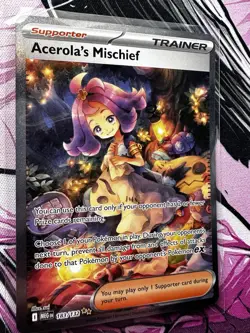 Pokemon Acerola's Mischief Trainer-Supporter Special Illustration Rare 183/132 … - Image 2