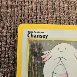 Pokemon TCG Chansey Holo Rare Base Set 3/102 1999 120HP Wizards of the Coast - Image 2