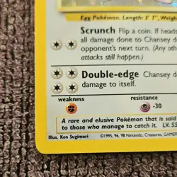Pokemon TCG Chansey Holo Rare Base Set 3/102 1999 120HP Wizards of the Coast - Image 5