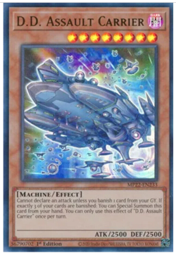 Yugioh! - D.D. Assault Carrier MP22-EN233 - Ultra Rare - 1st Ed - NM/M-NEW - Image 1