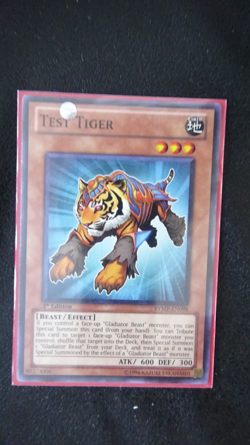 Yu-Gi-Oh! Test Tiger (RYMP-EN098) Common 1st Edition Near Mint Gladiator Beast - Image 1