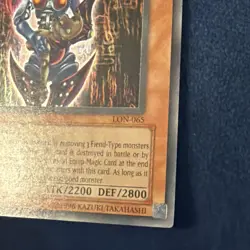 Yugioh! Dark Necrofear LON-065 Ultra MP Vintage Yugioh - Image 4