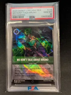 Disney Lorcana | EN 4 We Don’t Talk About Bruno Enchanted 213 PSA 10 - Image 1