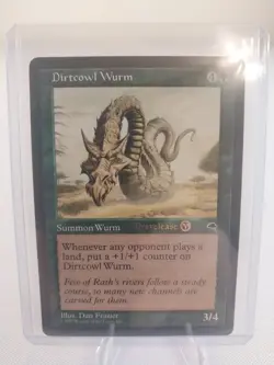 Vintage MTG Magic the Gathering Dirtcowl Wurm Prerelease Cards (#1) NM - Image 1