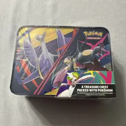 Pokemon 2025 Fall Mega Collector Chest Tin Box 6 Booster Packs & 3 Foil Cards - Image 1