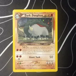 Dark Donphan - 3/105 - Pokemon Neo Destiny Unlimited Holo Rare Card WOTC MP - Image 1