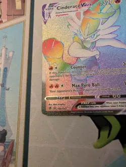 Cinderace VMAX Secret Rare Rainbow 194/192 Swsh02: Rebel Clash Pokemon Card - Image 5
