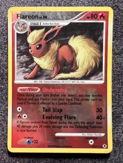 Flareon LV.38 19/111 Reverse Holo Rare Pokemon Card LP - Image 1