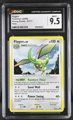 CGC 9.5 Flygon 5/111 Holo Rising Rivals Pokemon Card - Image 1