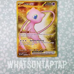 Pokemon Card Mew Ex 205/165 Secret Rare Scarlet Violet Pokemon 151 Singles LP - Image 1