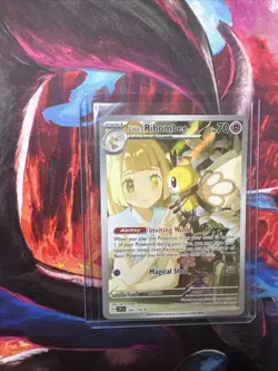 Pokemon TCG Lillie's Ribombee Card Journey Together Illustration, 164/159 - Image 1