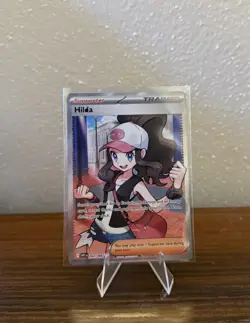 Pokemon TCG Hilda Full Art Ultra Rare White Flare Holo Card 164/086 - NM - Image 1