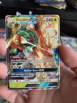 Decidueye GX - 12/149 - Pokemon Sun & Moon Base Set Ultra Rare Card NM - Image 1