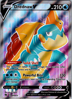 Drednaw V 069/073 2020 Champions Path Pokemon Card TCG Ultra Rare Full Art - Nm - Image 1