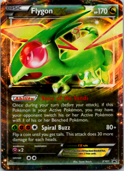 Flygon EX - XY61 - Pokemon XY Promo Ultra Rare Card MP - Image 1