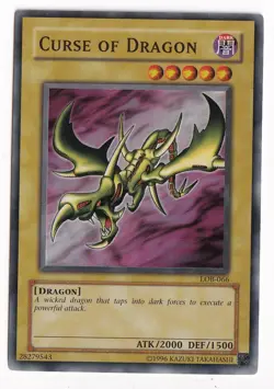 Yu-Gi-Oh LOB-066 Curse of Dragon Super Rare Holo Card NM/Mint Condition - Image 1
