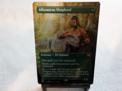 MTG Allosaurus Sheperd Mythic Rare Boderless Double Masters 2022 #365 Regular - Image 1