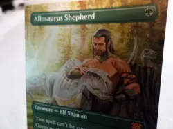 MTG Allosaurus Sheperd Mythic Rare Boderless Double Masters 2022 #365 Regular - Image 3