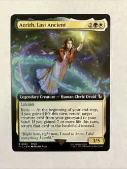 Aerith, Last Ancient (Extended Art) #163 (NM) Final Fantasy FIC Magic MTG - Image 1
